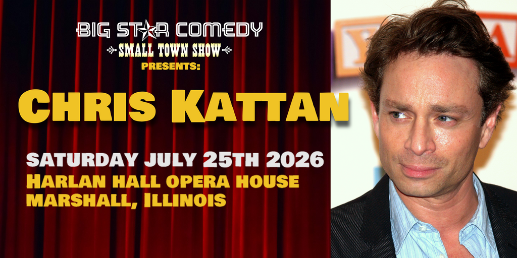 Chris Kattan at Harlan Hall Opera House, Marshall, Illinois, Saturday, July 25, 2026